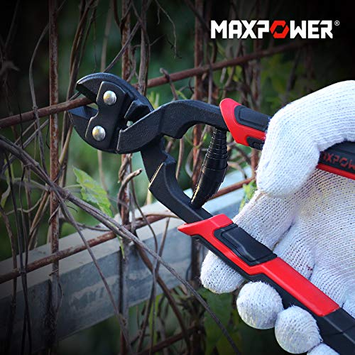 MAXPOWER 8-Zoll-Bolzenschneider 200mm Mini-Drahtschneider Kabelschneider Langlebige Schneider Schraube/Vorhängeschloss/Edelstahl/Gartenzaun Draht/Kette