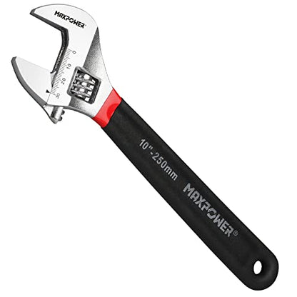 MAXPOWER 250mm Rollgabelschlüssel Groß 30mm Maximale Öffnung Adjustable Wrench Hausreparatur oder Klempnerreparatur Verstellbarer Schraubenschlüssel