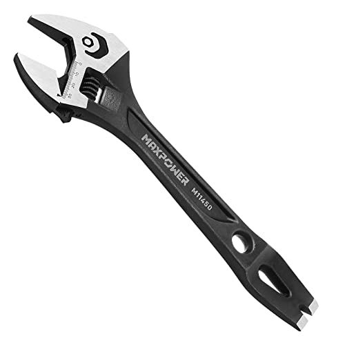 MAXPOWER 300mm Rollgabelschlüssel 3-In-1 Multifunktion Rollgabelschlüssel 36mm Maximale Öffnung Adjustable Wrench