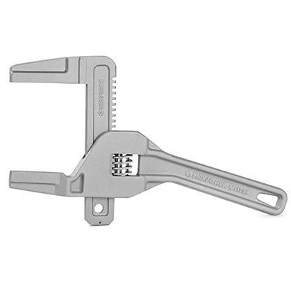 MAXPOWER 250mm Rollgabelschlüssel groß 15-95mm Schraubenschlüssel Verstellbar Rohrzange Aluminium Adjustable Wrench