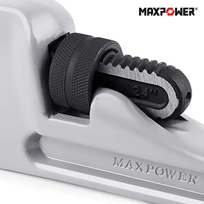 MAXPOWER Rohrzange 620 mm (24 Zoll) Aluminium-Rohrzange Spannweite 76 mm (3 Zoll) 40% leicht verstellbarer Wasserpumpenschlüssel