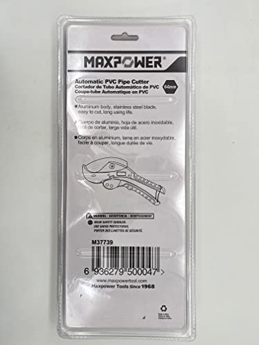 MAXPOWER Rohrschneider 64mm Rohrschneider Kunststoff PVC/PE/PPR/Gummischlauch Professioneller Rohrschneider Aluminium SK5-Klingen Scharfer Schnitt