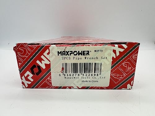 MAXPOWER 2 Stücke Rohrzangen Set 250mm/350mm rohrzange profi Wasserpumpenzange Rohrreparaturwerkzeuge