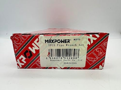 MAXPOWER 2 Stücke Rohrzangen Set 250mm/350mm rohrzange profi Wasserpumpenzange Rohrreparaturwerkzeuge