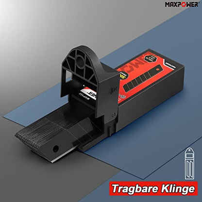 MAXPOWER 50 Stück Cuttermesser klingen 18 mm Abbrechklingen Scharfe Teppichmesser klingen Tragbar Professionelle Ersatzklingen Cuttermesser