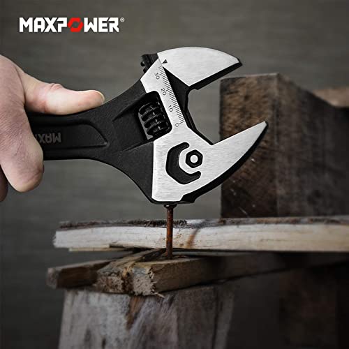 MAXPOWER 300mm Rollgabelschlüssel 3-In-1 Multifunktion Rollgabelschlüssel 36mm Maximale Öffnung Adjustable Wrench