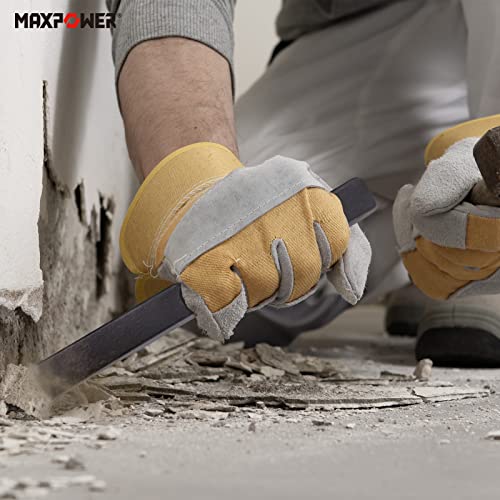 MAXPOWER 2 Stücke Flachmeißel Set 160mm/200mm Meißel Set Stark und Robust Handmeißel Flach