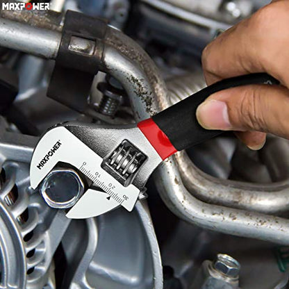 MAXPOWER 250mm Rollgabelschlüssel Groß 30mm Maximale Öffnung Adjustable Wrench Hausreparatur oder Klempnerreparatur Verstellbarer Schraubenschlüssel