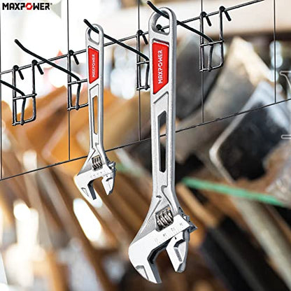 MAXPOWER 2 Stücke Verstellbarer Schraubenschlüssel Set 150mm/250mm Maulschlüssel Verstellbar Maximale Öffnung 15mm/30mm Adjustable Wrench Set